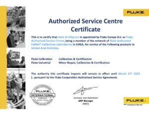 Fluke Authorize Service Center